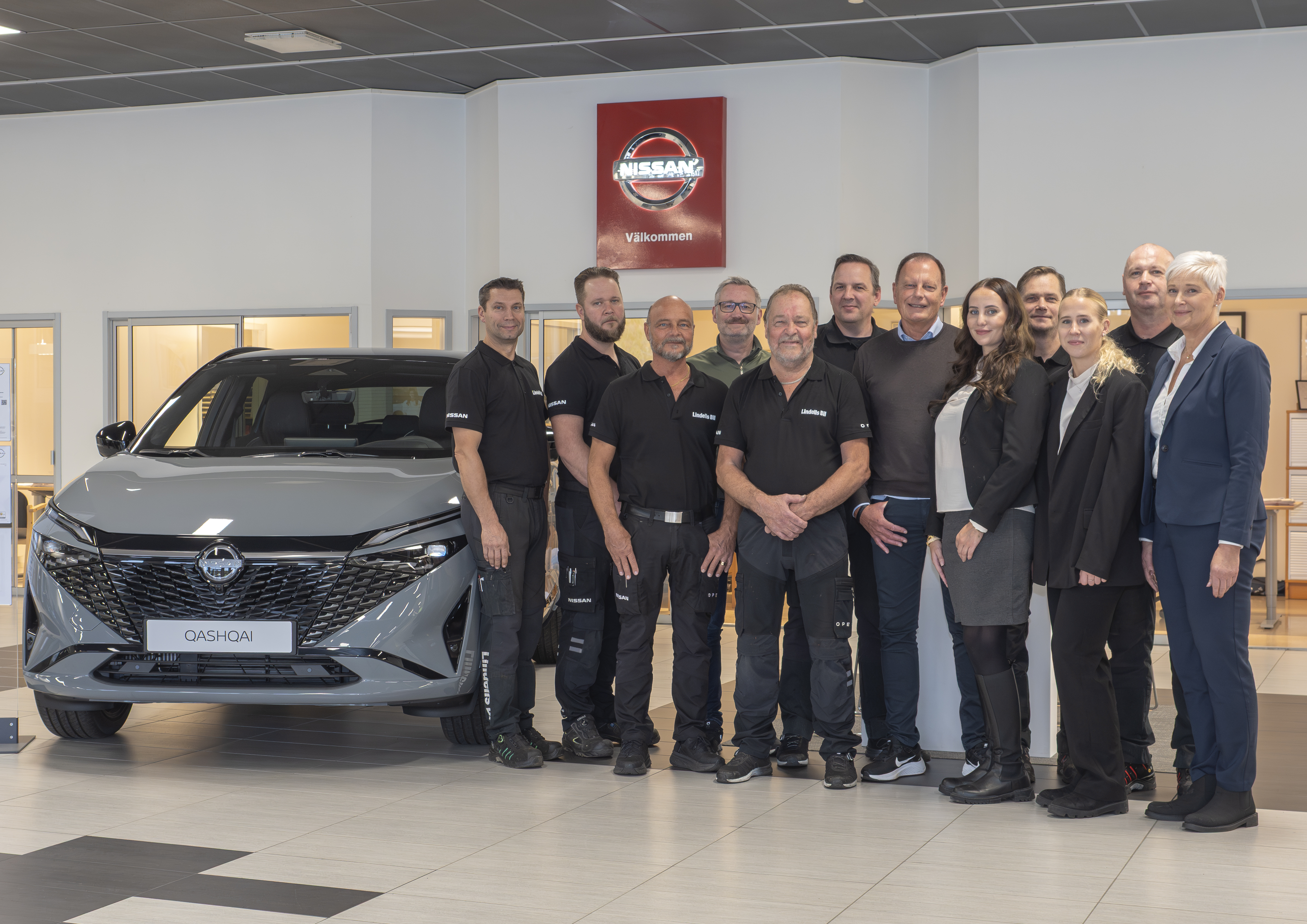 Personalen hos Lindells bil i Billesholm