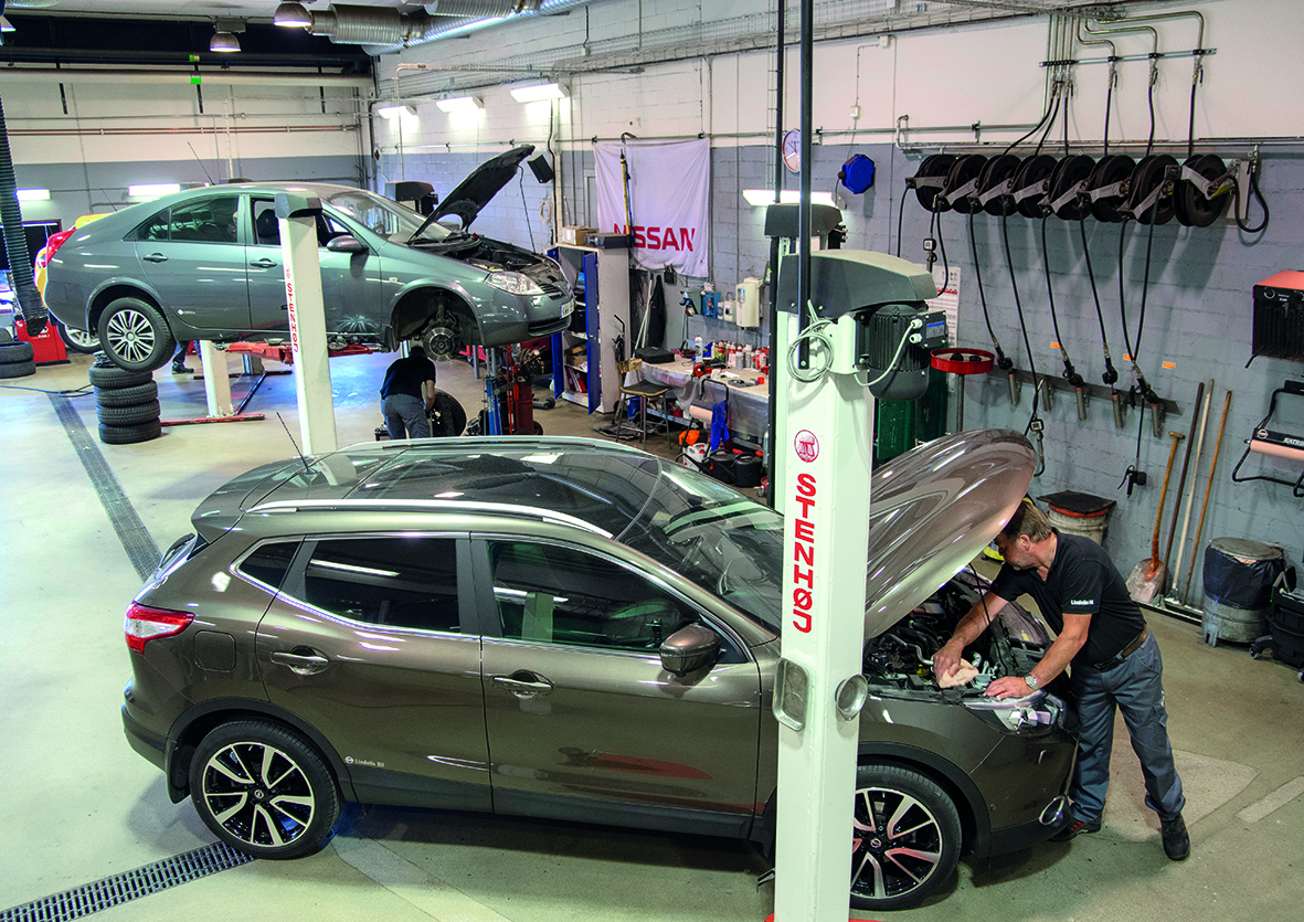 Personalen hos Lindells bil i Billesholm